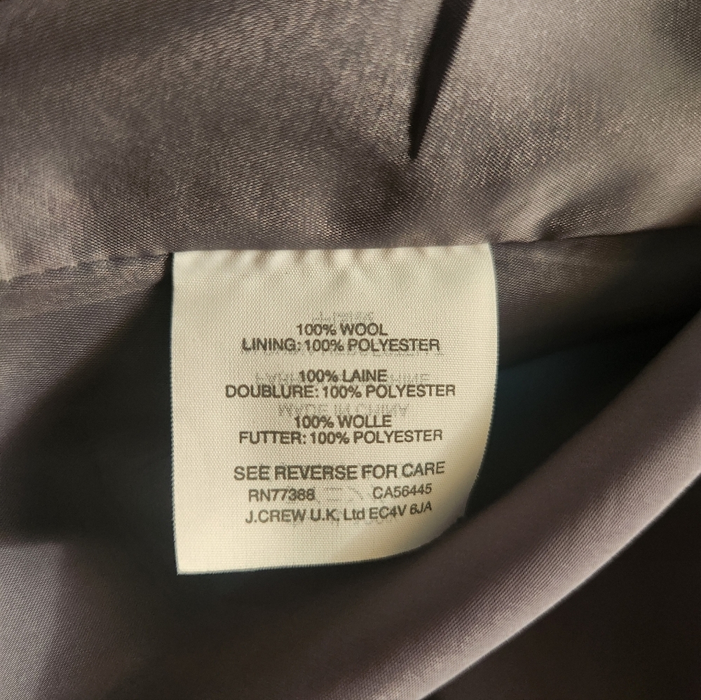 J.Crew Sleeveless Grey Wool A-Line Dress - Picture 5 of 5